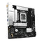 ASRock B860M Rock WiFi Intel motherboard with Micro-ATX form factor, dual DDR5 slots, M.2 sockets, Wi-Fi 6E, LAN, DisplayPort, HDMI