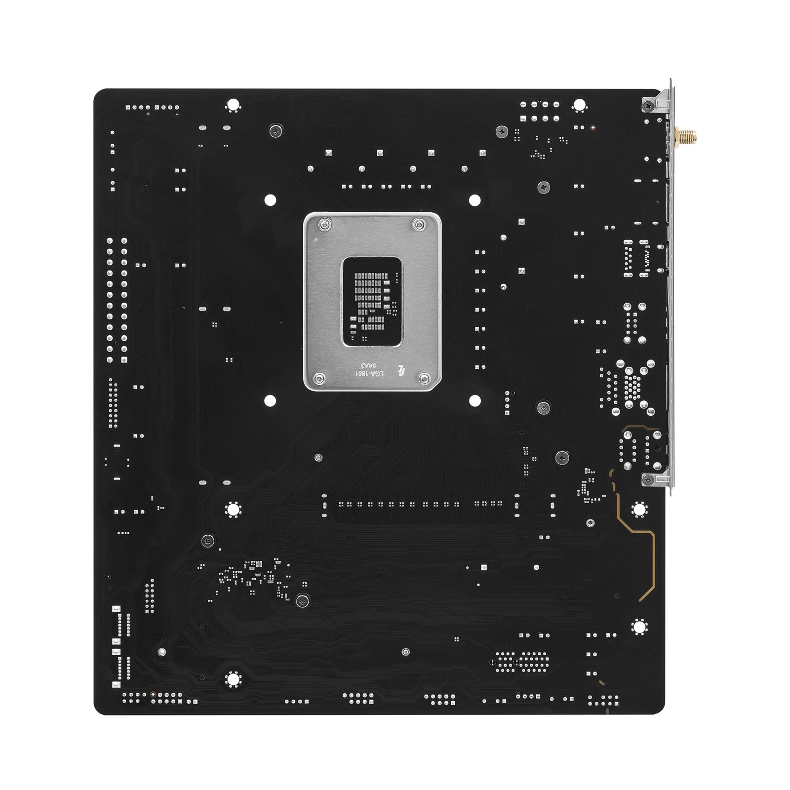 ASRock B860M Rock WiFi Intel motherboard with Micro-ATX form factor, DDR5 slots, M.2 sockets, Wi-Fi 6E, 2.5GbE LAN, DisplayPort, HDMI