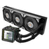ASRock Steel Legend Dark 360 LCD AIO Liquid CPU Cooler, 360mm Radiator, Triple 120mm PWM ARGB Fans, LCD Display, Intel LGA1700/1851 & AMD AM5/AM4 Compatible