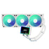 ASRock Challenger 360 Digital White AIO Liquid CPU Cooler, 360mm Radiator, Triple 120mm PWM ARGB Fans, 3? Digital Display, Intel LGA1700/1851 & AMD AM5/AM4 Compatible