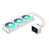 ASRock Challenger 360 Digital White AIO Liquid CPU Cooler, 360mm Radiator, Triple 120mm PWM ARGB Fans, 3? Digital Display, Intel LGA1700/1851 & AMD AM5/AM4 Compatible