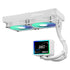 ASRock Challenger 240 Digital AIO Liquid CPU Cooler, 240mm Radiator,White, Dual 120mm PWM ARGB Fans, 3" Digital Display, Intel LGA1700/1851 & AMD AM5/AM4 Compatible