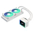 ASRock Challenger 240 Digital AIO Liquid CPU Cooler, 240mm Radiator,White, Dual 120mm PWM ARGB Fans, 3" Digital Display, Intel LGA1700/1851 & AMD AM5/AM4 Compatible