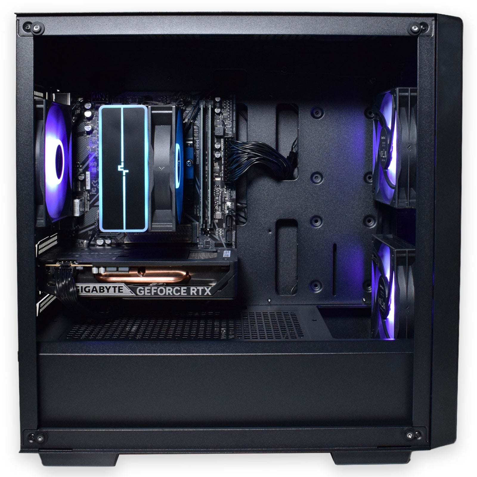 RGB Gaming PC - AMD Ryzen 5 5500 6 Core 12 Thread 4.20GHz, 16GB DDR4 RAM, 1TB NVMe Storage, RTX5050 8GB, RGB Air Cooler CPU, Bazzite OS Installed