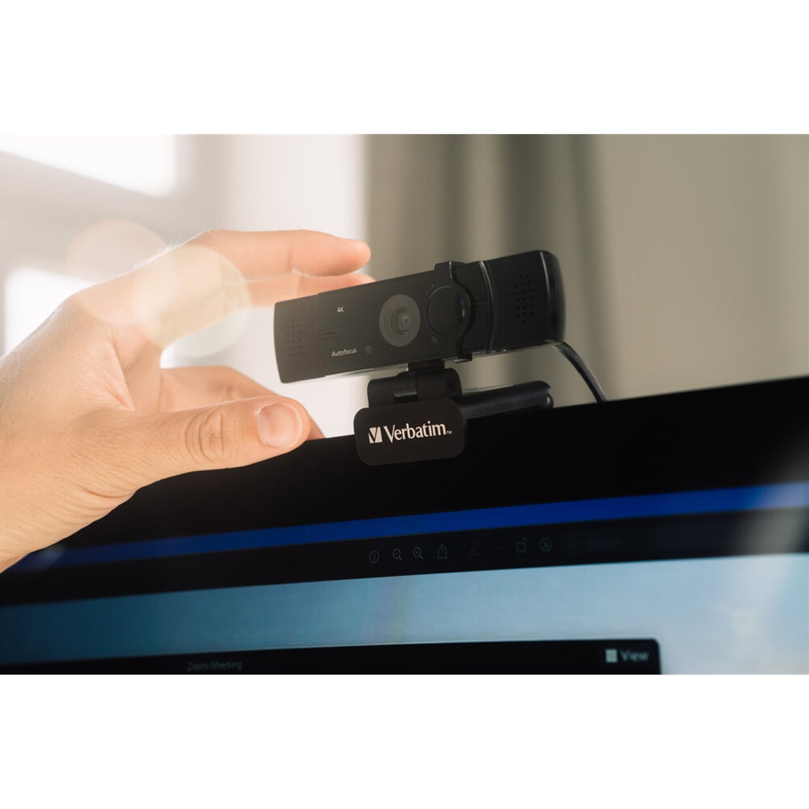Verbatim (49580) AWC-03 Ultra HD 4K Autofocus Webcam with Dual Microphone