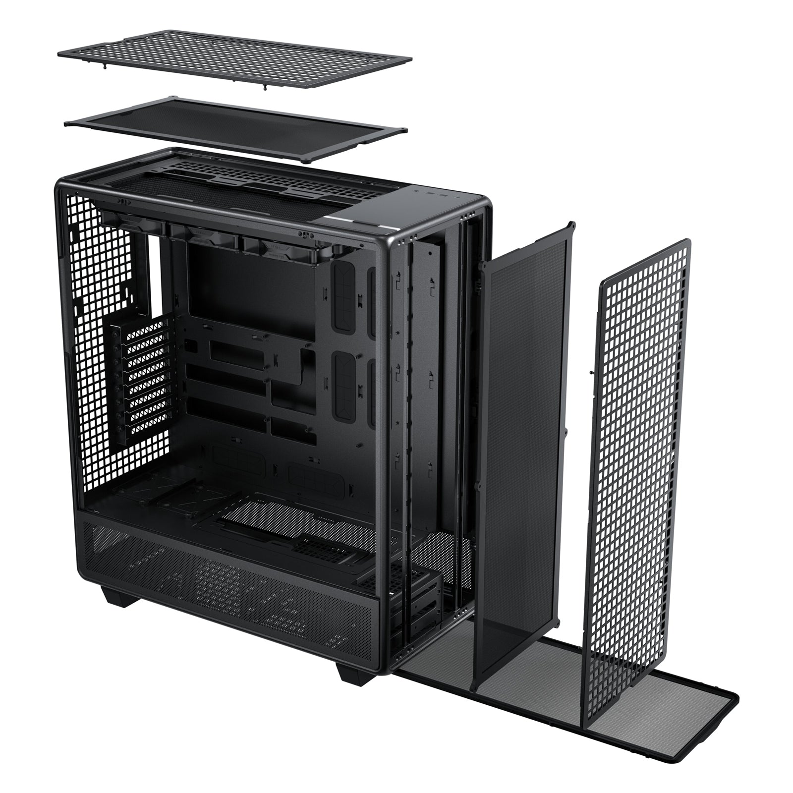 Antec 900 Full Tower PC Case, Tempered Glass Side Panel, E-ATX/ATX Support, High Airflow Design, USB 3.0 & USB-C, Black