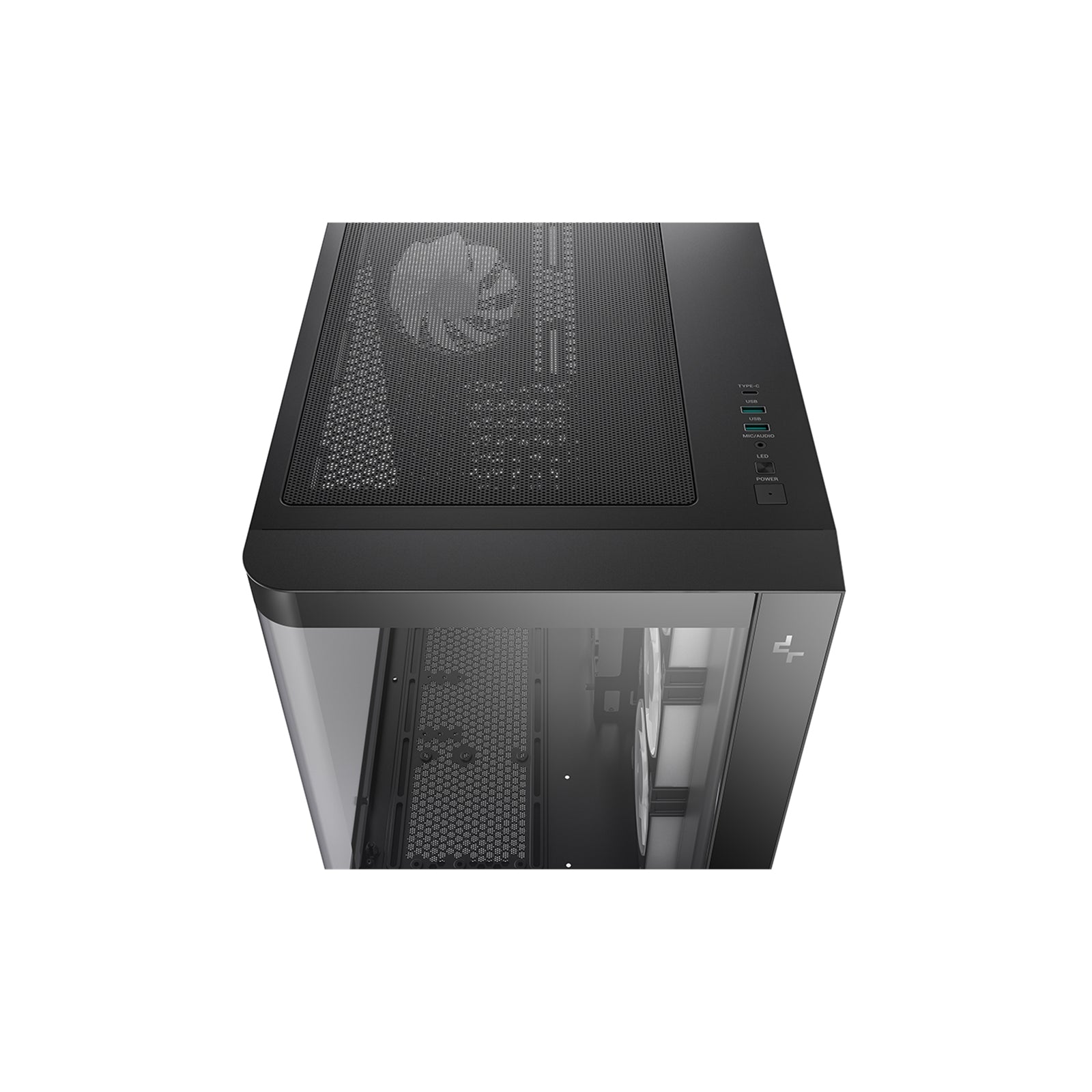 DeepCool CG530U 4F Case,Black, Mid- Tower, 2x USB 3.0, Tempered Glass Side Window Panel, ITX/Micro ATX/ATX