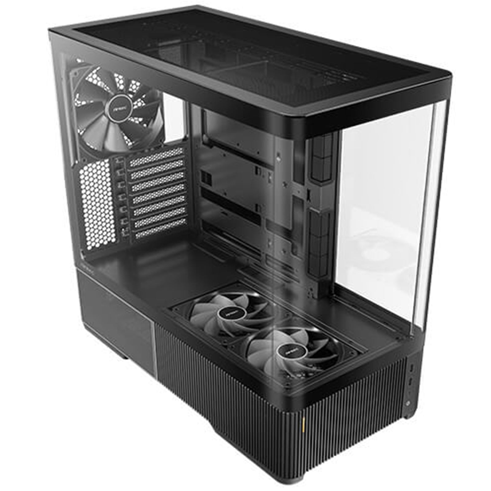 ANTEC Constellation C6 AirAntec Mid-Tower Gaming PC Case - 2 x 120mm PWM Reverse fans, 1 x 140 PWM fan at rear, Curved Glass Desgin with 3-sided Tempered Glas, ATX/Micro-ATX/ITX