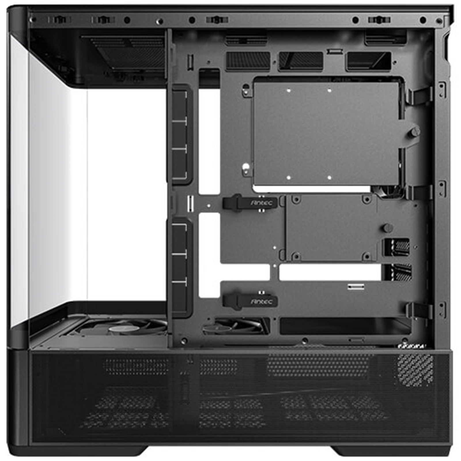 ANTEC Constellation C6 AirAntec Mid-Tower Gaming PC Case - 2 x 120mm PWM Reverse fans, 1 x 140 PWM fan at rear, Curved Glass Desgin with 3-sided Tempered Glas, ATX/Micro-ATX/ITX