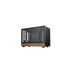 DeepCool CH260 Micro-ATX Mini Tower PC Gaming Case, Wood, Tempered Glass Side Panel USB Type-C High Airflow Supports ATX PSU & RTX GPUs Black