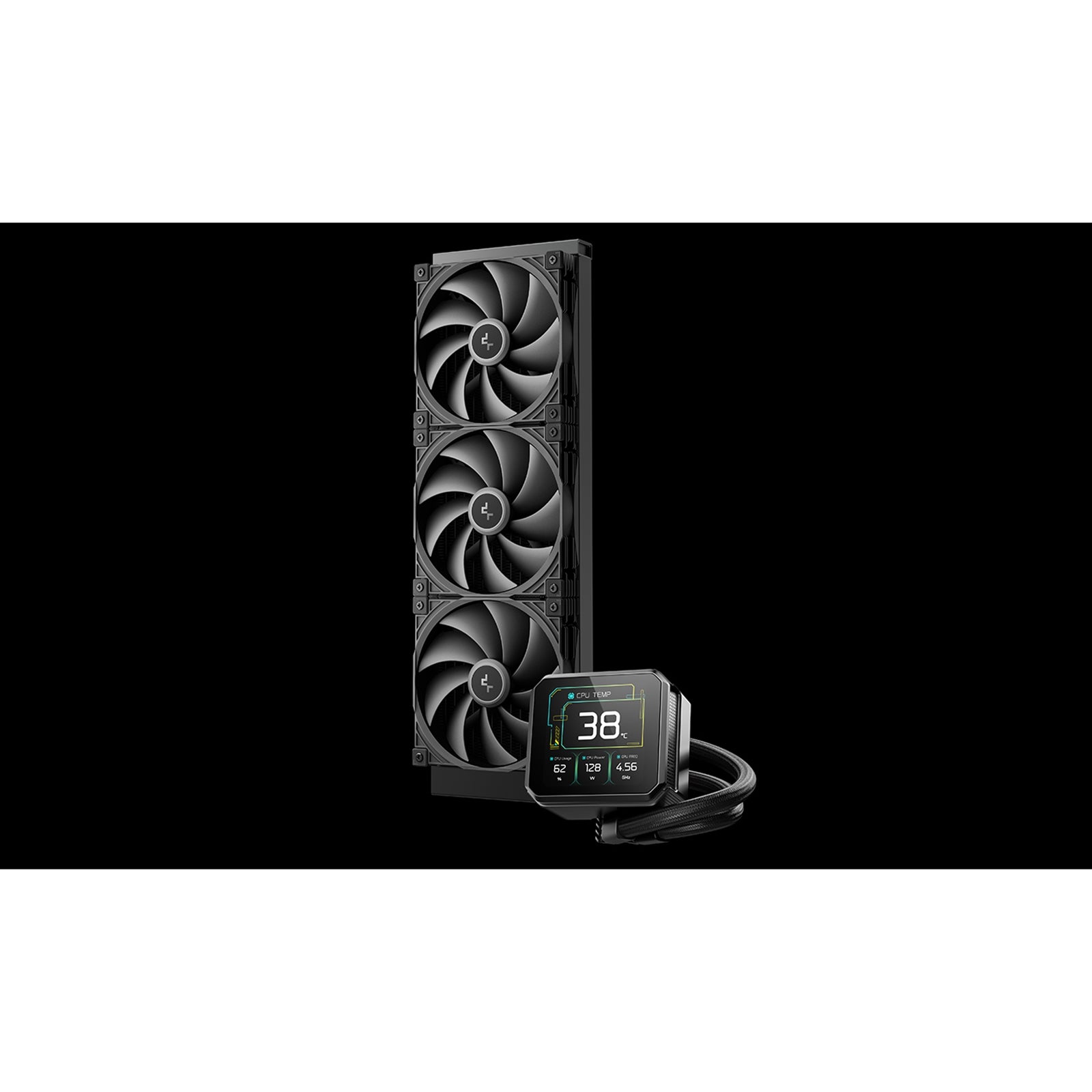 DeepCool SPARTACUS 420 Liquid CPU Cooler, Triple 140mm Fans, Anti-Leak Tech, Gen 6 Pump, Compatible with Intel & AMD Sockets