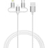 Verbatim (32394) Essentials 3-in-1 Sync & Charge Cable USB-A to Micro-B, USB-C and Lightning, 1m, 18W QC, 480Mbps, Quick Charge 3.0 Support Up To 18W Charging Power