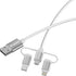 Verbatim (32394) Essentials 3-in-1 Sync & Charge Cable USB-A to Micro-B, USB-C and Lightning, 1m, 18W QC, 480Mbps, Quick Charge 3.0 Support Up To 18W Charging Power