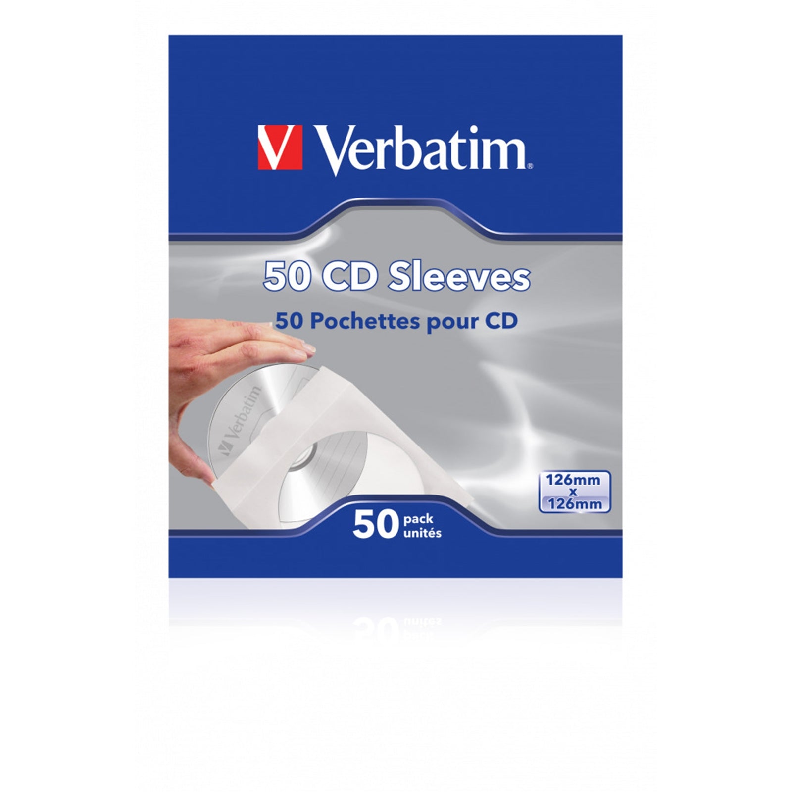 Verbatim (49992) CD-DVD Paper Sleeves 50-Pack