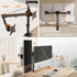 VonHaus Triple Monitor Stand for 17-27" Screens, Three Screen Monitor Mount with Desk Clamp, Height Adjustable, Easy Assemble Stand with Full Tilt, Rotation & Swivel Arms, VESA 75x75 & 100x100mm