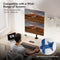 VonHaus Vertical Double Monitor Stand for 13-32" Screens, Twin Monitor Mount with Clamp, Height Adjustable, Easy Assemble Stand with Full Tilt, Rotation & Swivel Arms, VESA 75x75 & 100x100mm