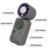Verbatim Cool 'n' Go Ice Touch Mini Handheld Fan Purple / Grey