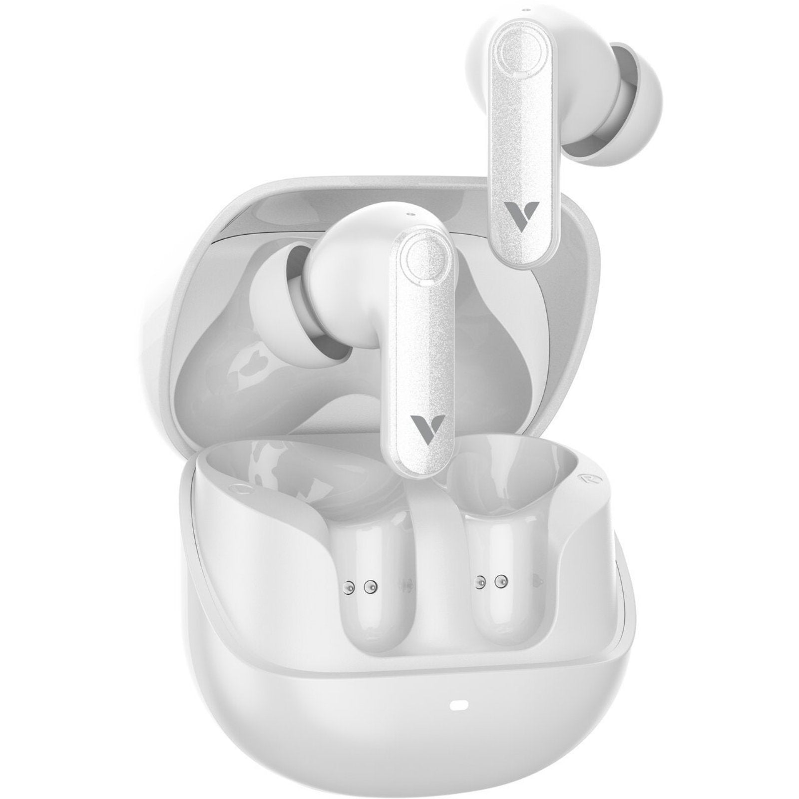 Verbatim TruSound Pro Earbuds Active Noise Cancelling + Environmental Noise Cancelling, White
