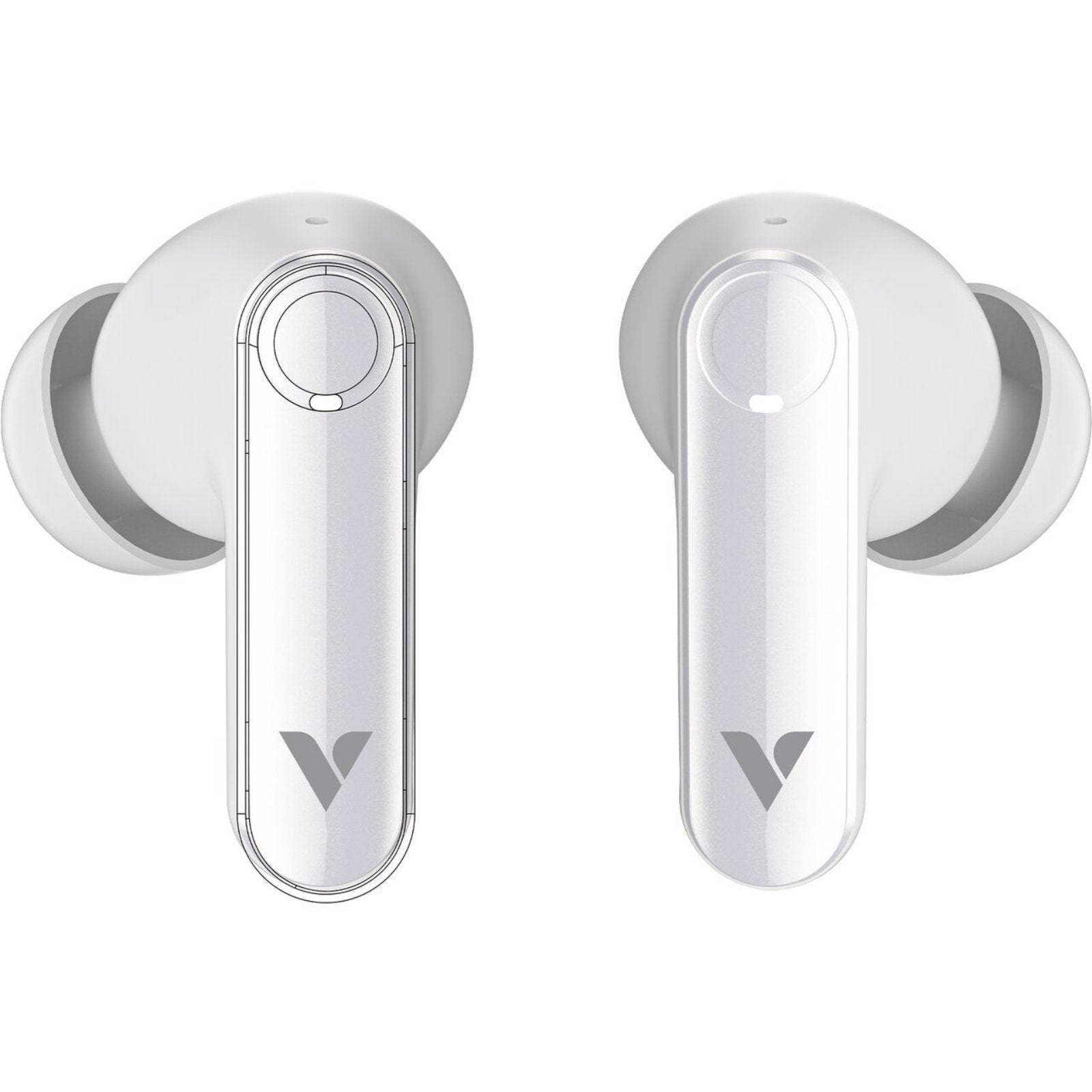 Verbatim TruSound Pro Earbuds Active Noise Cancelling + Environmental Noise Cancelling, White