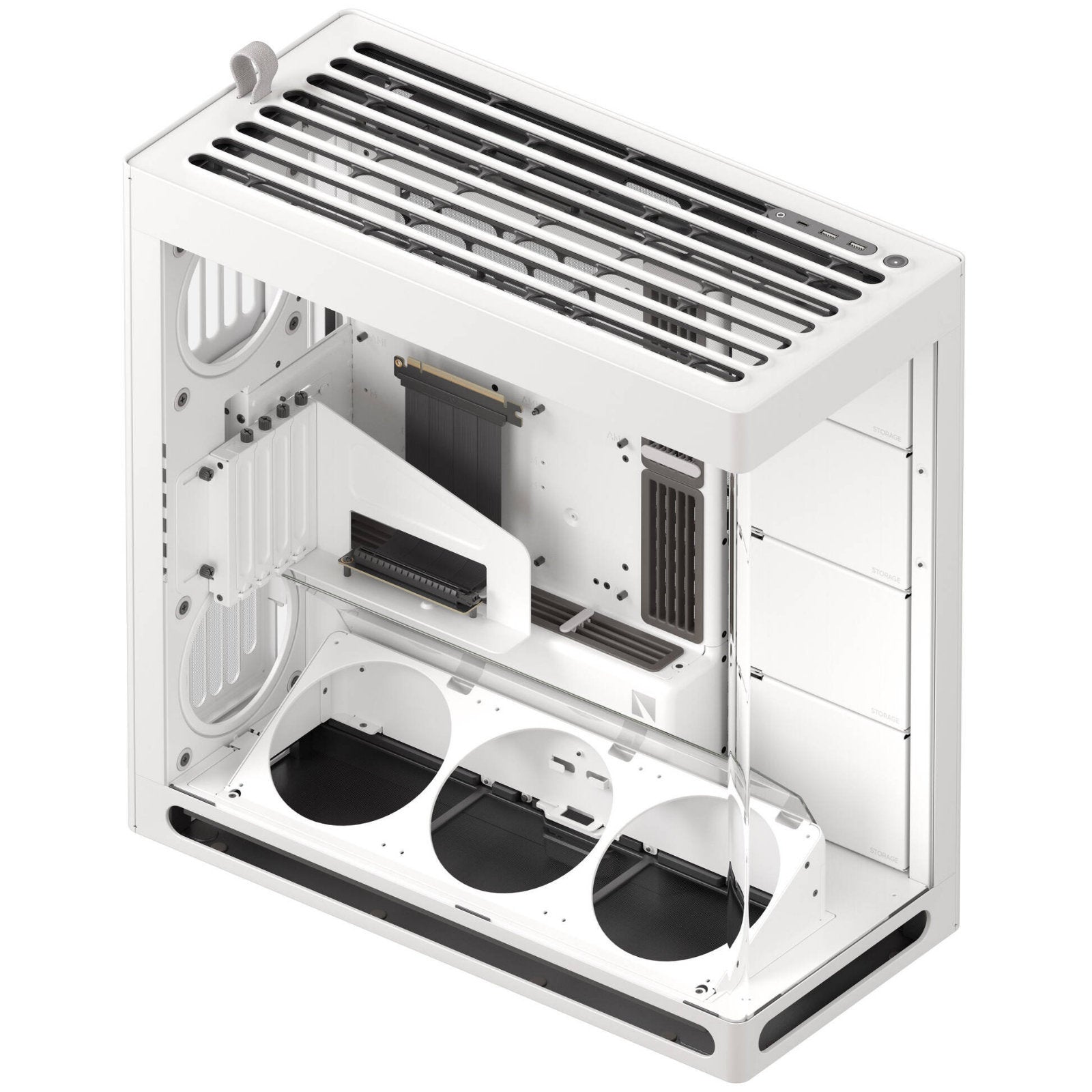 HAVN HVN-CA-HS420-07 mid tower PC case with UniSheet glass, spacious GPU clearance, supports multiple fan sizes, ATX and Micro-ATX.