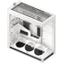 HAVN HVN-CA-HS420-07 mid tower PC case with UniSheet glass, spacious GPU clearance, supports multiple fan sizes, ATX and Micro-ATX.