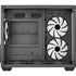 AeroCool mid-tower PC case with tempered glass side panel, RGB lighting, versatile fan support, and ample GPU clearance.