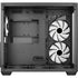 Aerocool mid tower PC case with tempered glass side panel, RGB lighting, and included 140mm and 120mm fans for ATX and Micro-ATX builds.