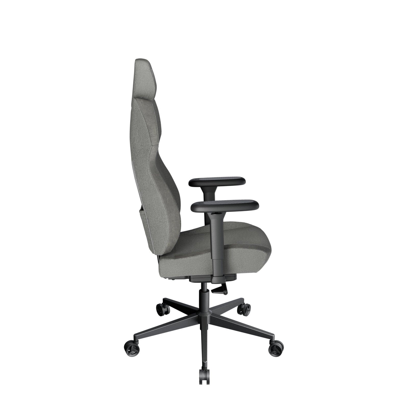 Thunder X3 TX3 SOLO 360 gaming chair in Loft Air Light Grey, featuring ergonomic design and adjustable features.