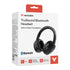 Verbatim TruSound Bluetooth ANC wireless headset with noise cancellation, black headphones, detachable cable, and 25-hour battery life.