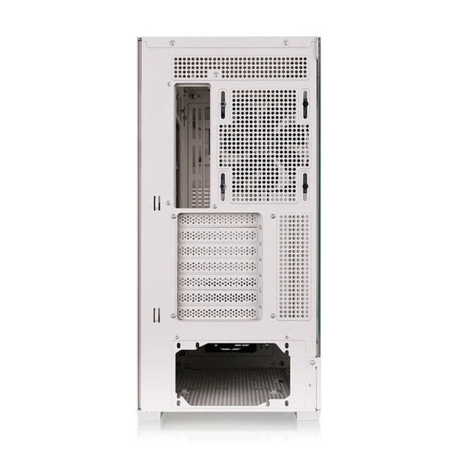 Thermaltake Retro 360 TG beige mid tower ATX PC case with retro front panel, tempered glass side, supports 360mm AIO cooling.