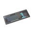 Ducky Cushion 98 mechanical keyboard with UK layout, green switches, and silent key technology.
