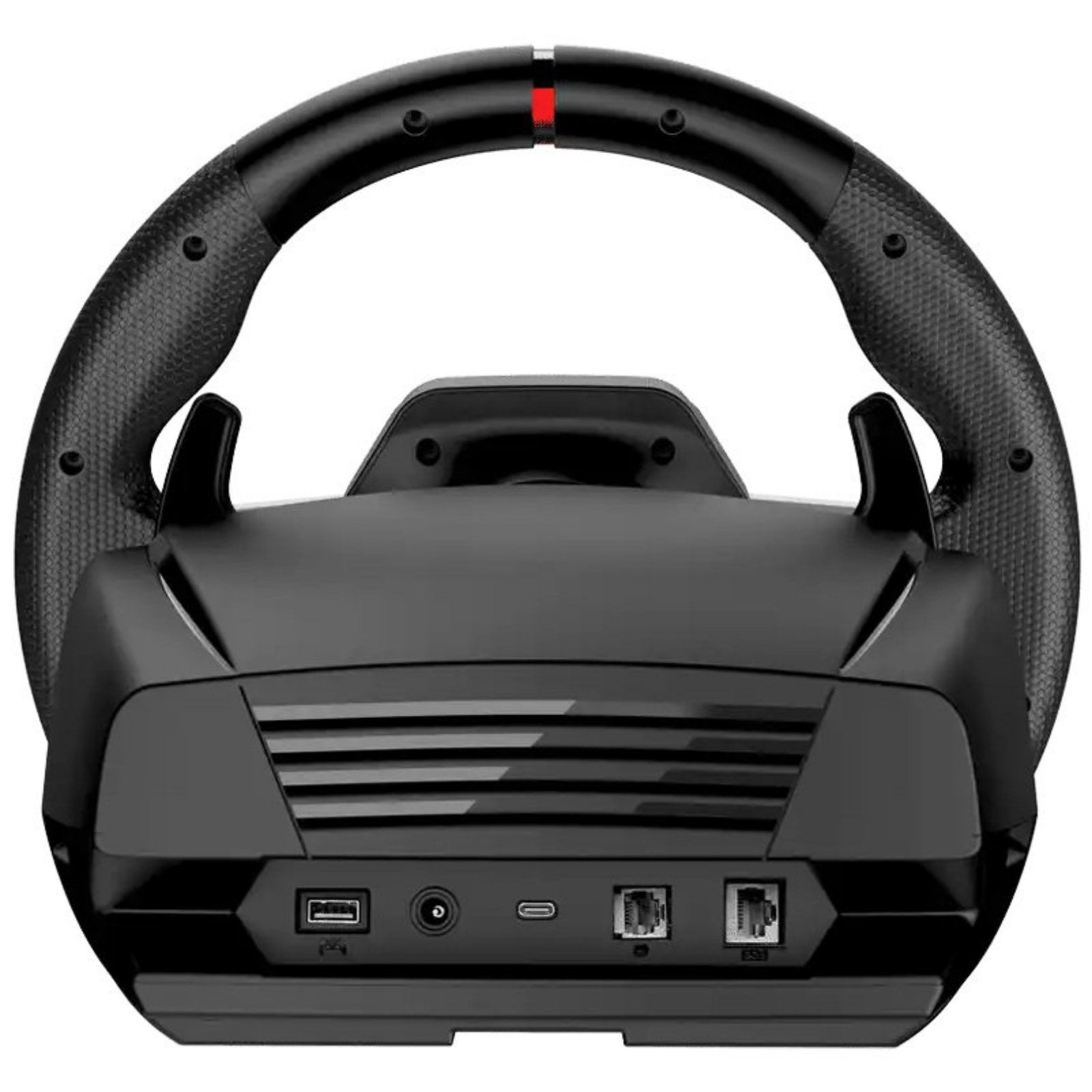 Genius SpeedMaster X5 FF 1080-degree force feedback racing wheel with 6+R shifter for realistic driving simulation accessories.