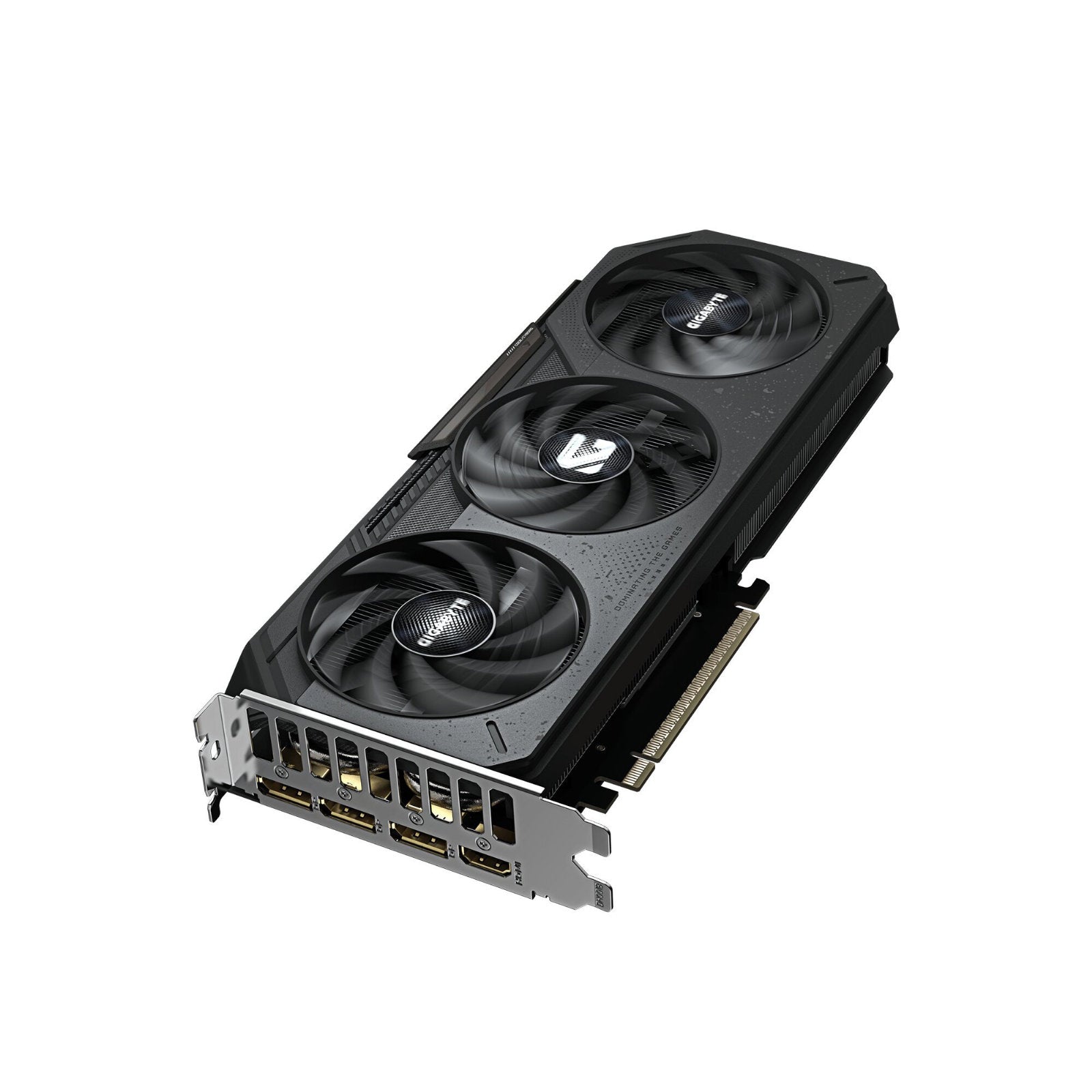 GIGABYTE NVIDIA GeForce RTX 5060 GAMING OC V2 8GB GDDR7 graphics card with triple fans, CUDA cores, and multiple display ports.