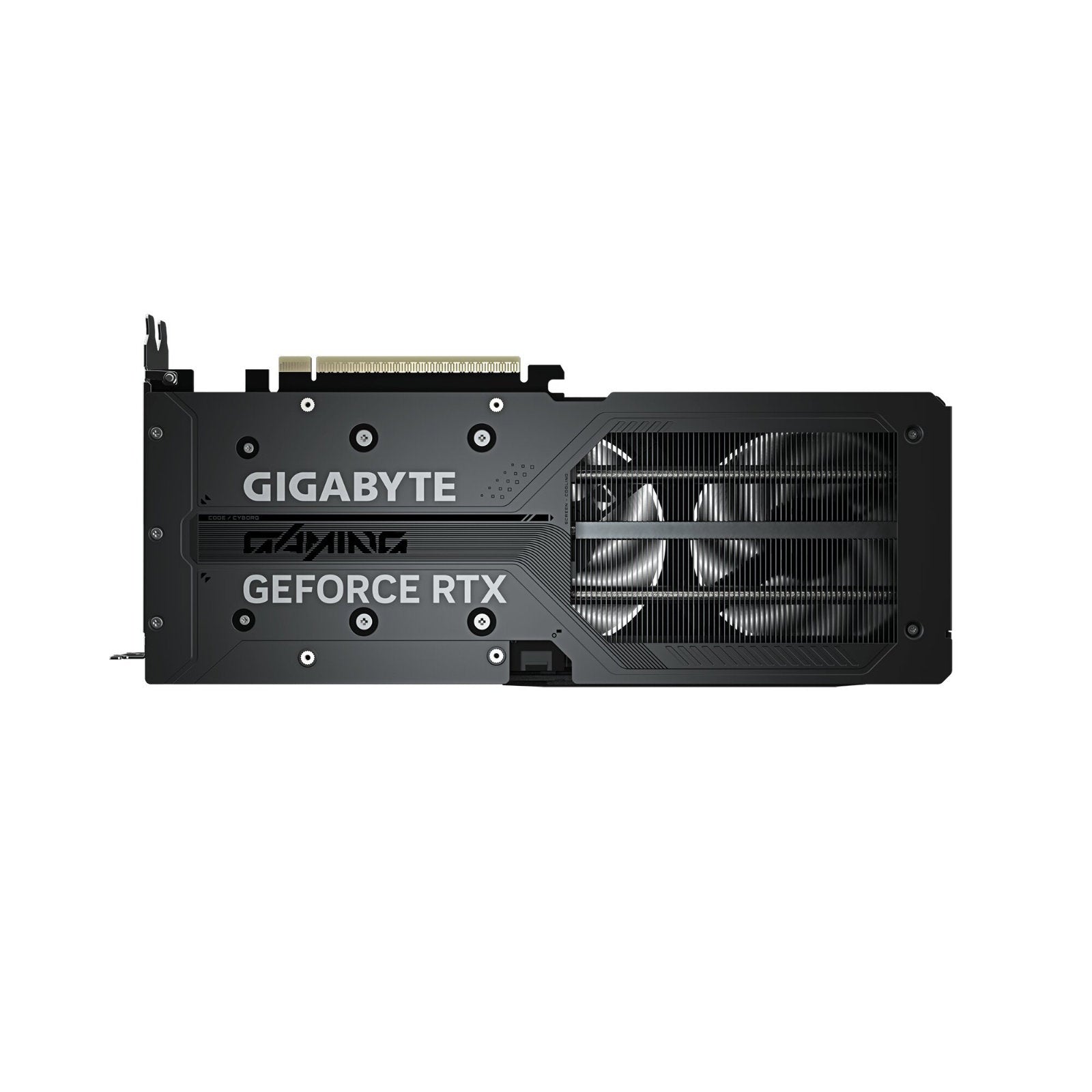 GIGABYTE NVIDIA GeForce RTX 5060 GAMING OC V2 8GB GDDR7 graphics card with triple fans, multiple display ports, and detailed heatsink.