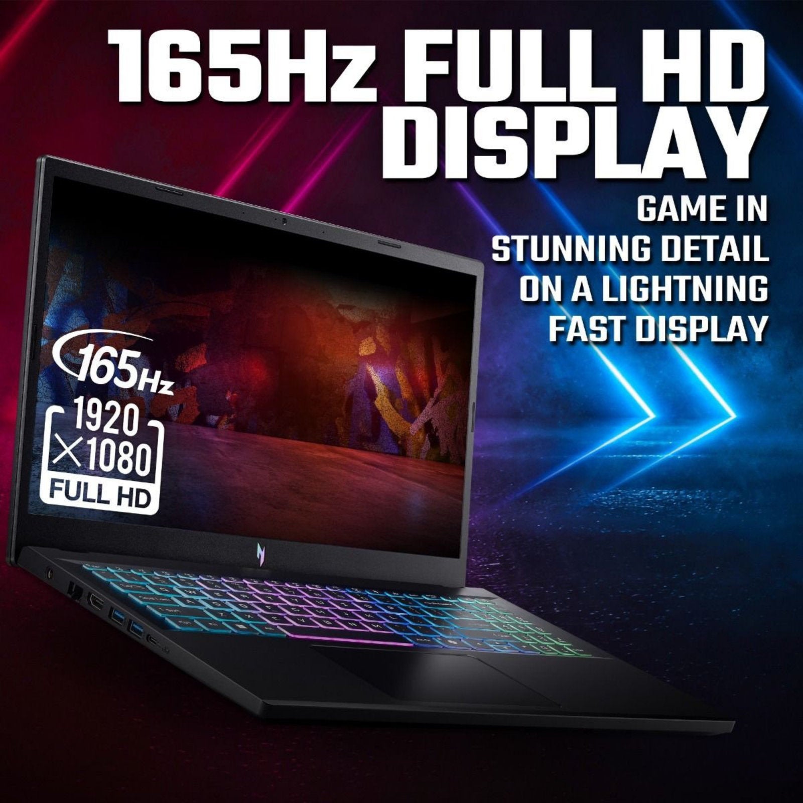 Acer Nitro V15 gaming laptop with 15.6-inch display, AMD Ryzen 5, 16GB DDR5, 512GB SSD, NVIDIA GeForce RTX 5060, Windows 11.