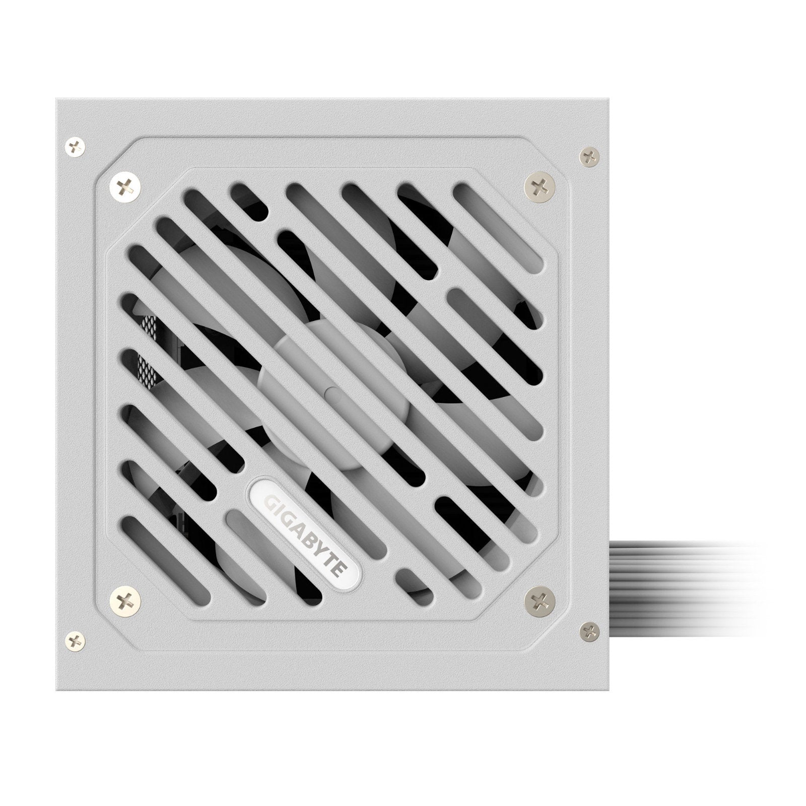 GIGABYTE P650SS ICE 650W white ATX power supply with 120mm fan and flat cables