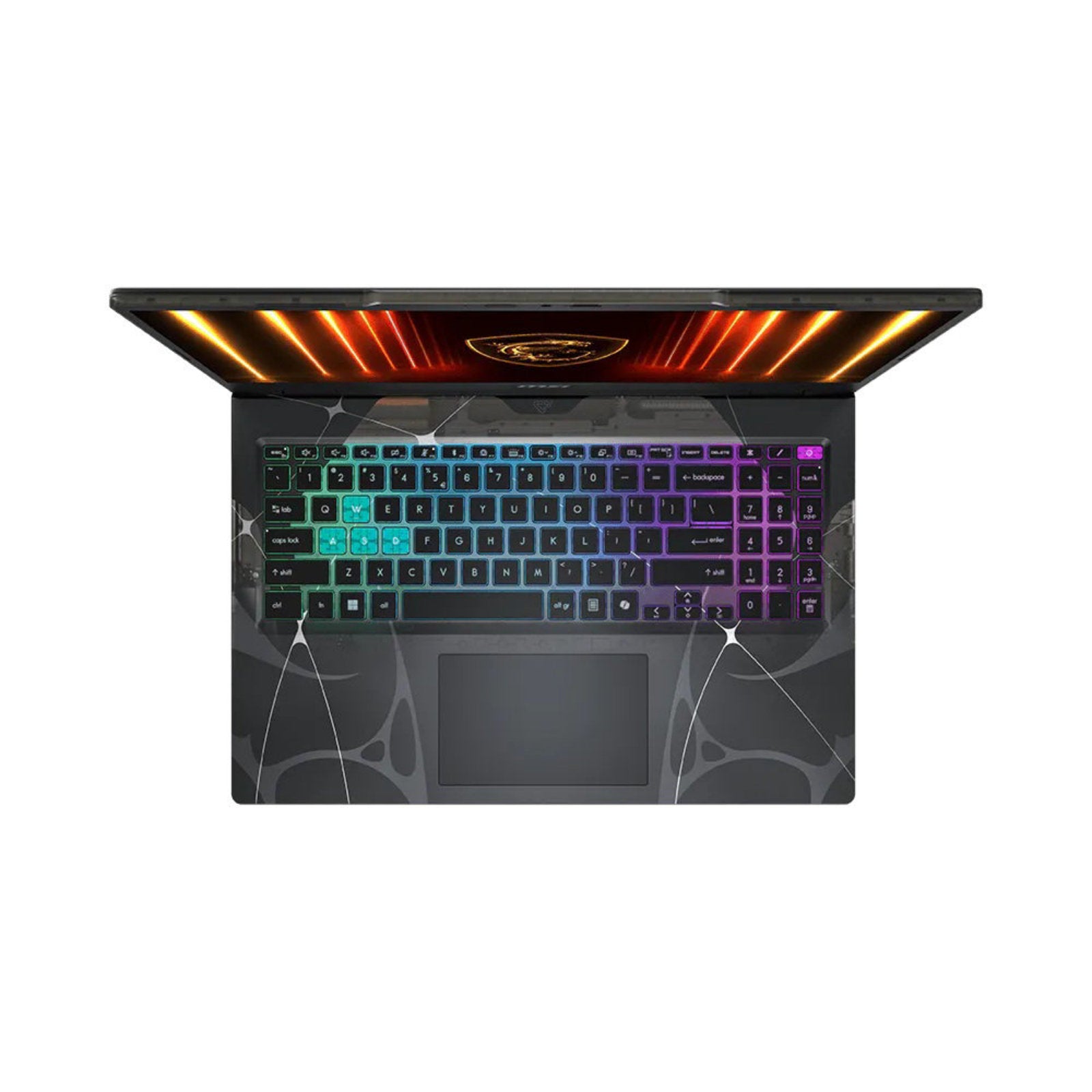 MSI Cyborg 15 gaming laptop with 15.6-inch FHD screen, Intel Core i7, 16GB RAM, 512GB SSD, NVIDIA RTX 5050, Windows 11.