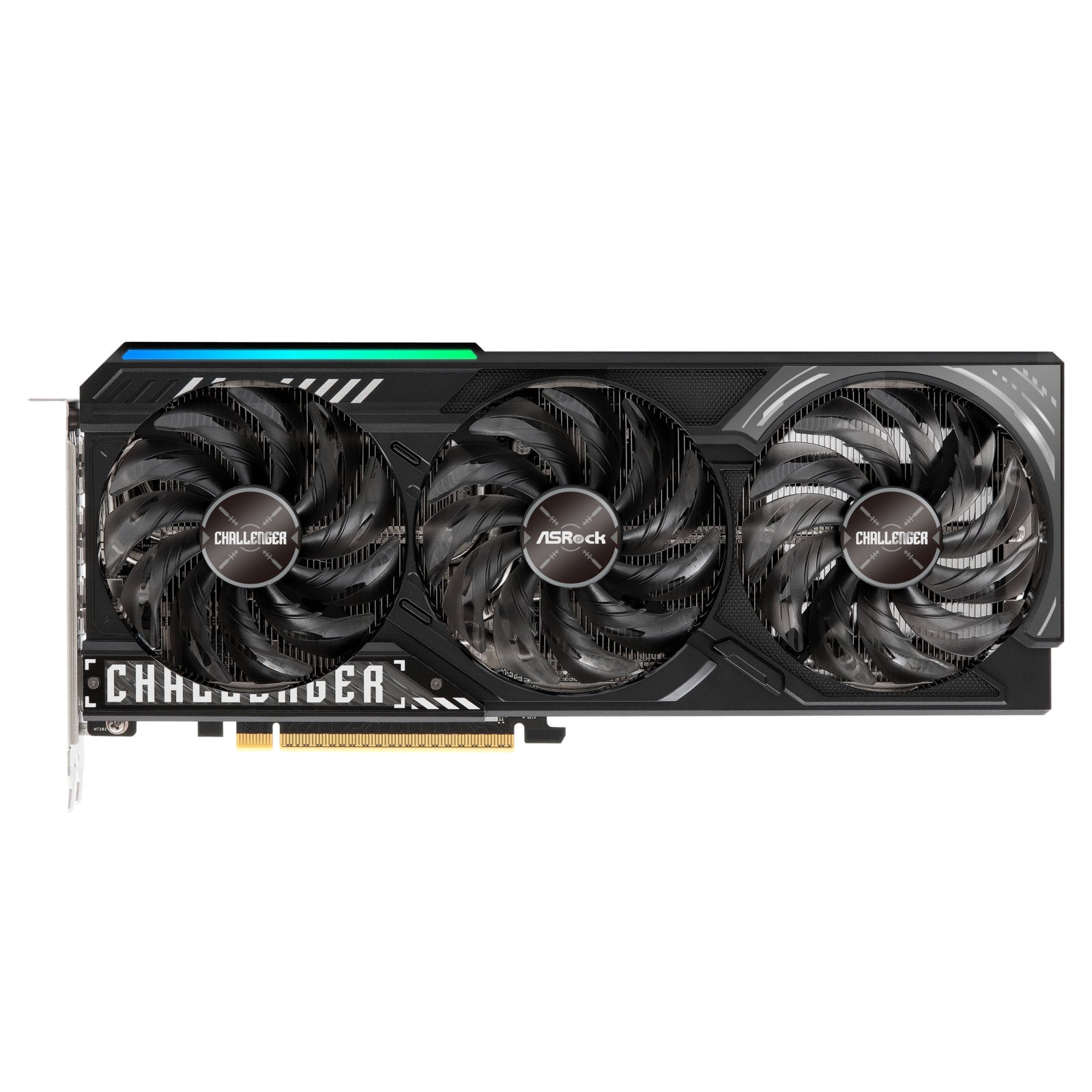 ASRock AMD Radeon RX 9070 XT Challenger 16GB graphics card with triple fans, 3 DisplayPorts and HDMI port