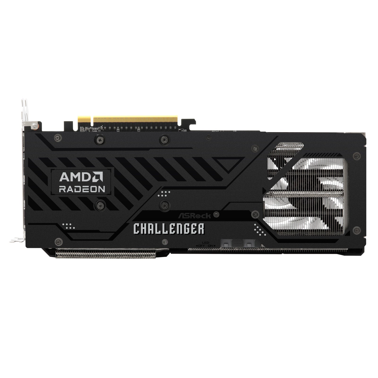 ASRock AMD Radeon RX 9070 XT Challenger 16GB graphics card with triple fans, 3 DisplayPorts and HDMI port