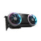 GIGABYTE GeForce RTX 5080 AORUS INFINITY graphics card with triple fans and RGB lighting