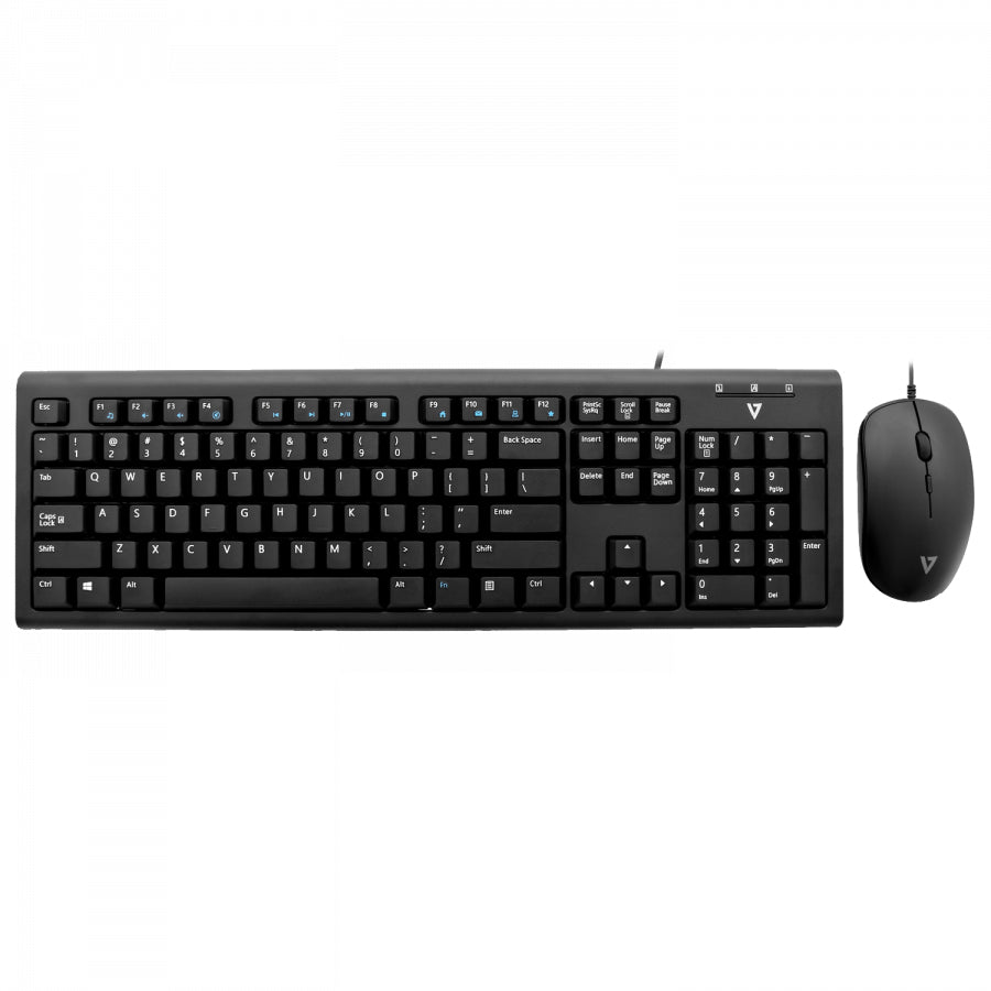 V7 Wired Keyboard and Mouse Combo – UK