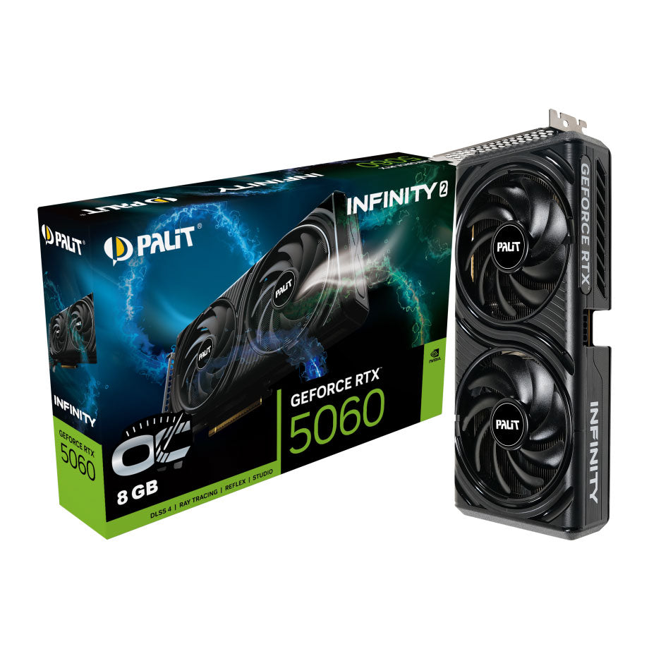 PALIT NVIDIA GeForce RTX 5060 Infinity 2 OC V1 8GB GDDR7 graphics card