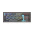 Ducky Silent Green Switch keyboard with Ducky Cushion 98 Nickel UK layout, featuring a compact design and green switches.