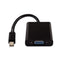 V7 Black Video Adapter Mini DisplayPort Male to VGA Female