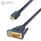 connektgear 2m Mini DisplayPort to DVI-D Connector Cable - Male to Male Gold Connectors