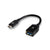 V7 Black USB Cable USB 3.0 A Female to USB-C Male 0.3m 1ft