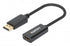 Manhattan DisplayPort 1.2 to HDMI Active Adapter, 4K@60Hz, 15cm, Male to Female, DP With Latch, Black, Not Bi-Directional, Three Year Warranty