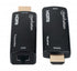 Manhattan 1080p@60Hz Compact HDMI over Ethernet Extender Kit, Extends Distances of Signal up to 60m with a Single Cat6 Ethernet Cable, Transmitter and Receiver included, Power over Cable, Ultra Slim Design, Three Year Warranty, Black