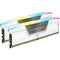 Corsair Vengeance RGB 32GB Kit (2 x 16GB), DDR5, 6000MHz, CL36, 1.35V, XMP 3.0, PMIC, White, DIMM Memory