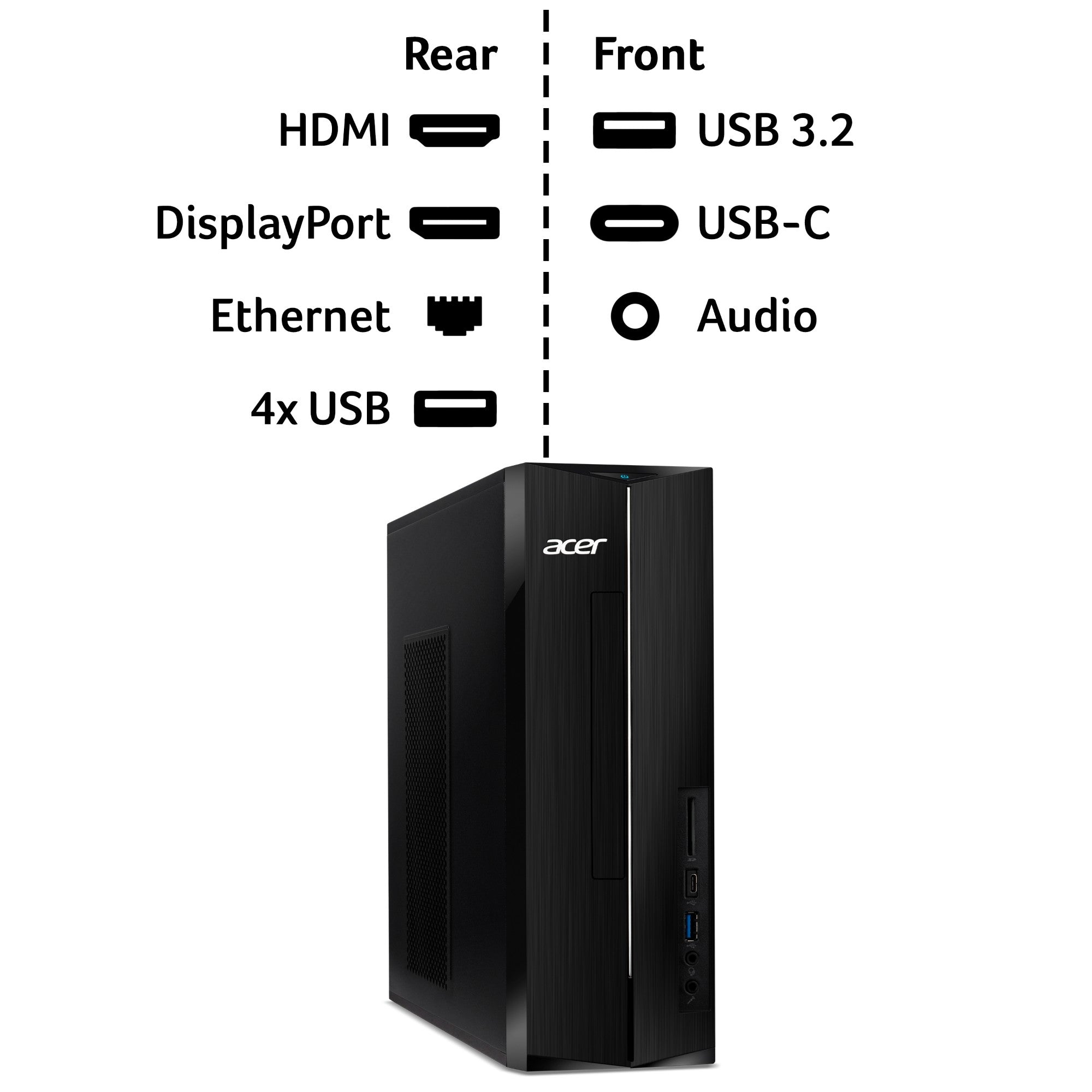 Acer Aspire Intel Core i3-N305 (6MB Cache), 8GB DDR4-SDRAM, 512GB SSD, Intel UHD Graphics, LAN, WLAN, Bluetooth, Windows 11 Home 64-bit